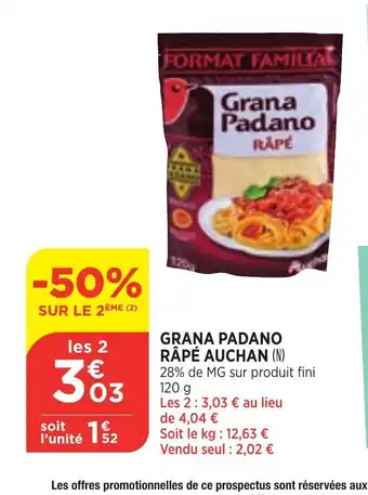 Grana Padano Rape Auchan