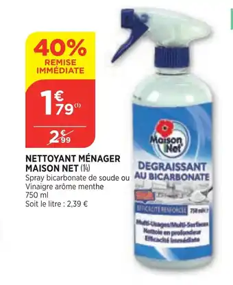 Bi1 Nettoyant Menager Maison Net offre