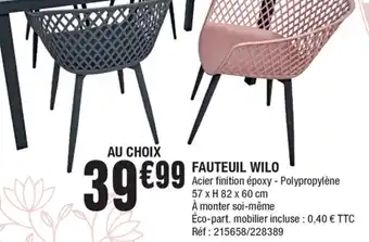 Fauteuil Wilo