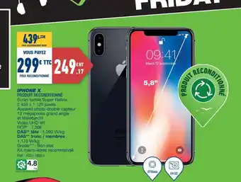 Bureau Vallée Iphone X offre