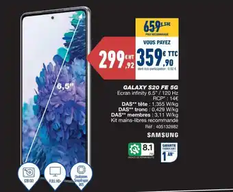 Bureau Vallée Galaxy S20 Fe 5g offre