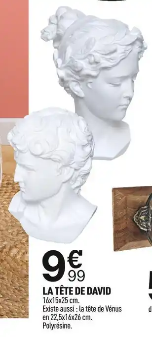 Centrakor La tête de david offre