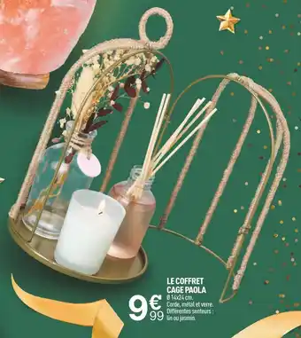 Centrakor Le coffret cage paola offre