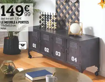 Centrakor Le meuble 4 portes offre