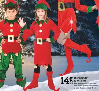 Centrakor Le déguisement lutin enfant offre