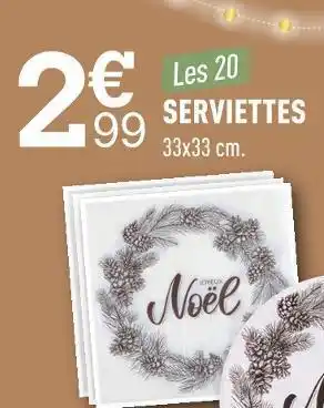 Centrakor Serviettes offre