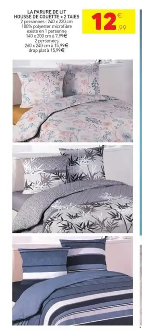 Stokomani La Parure De ;ot Housse De Couette + 2 Taies offre