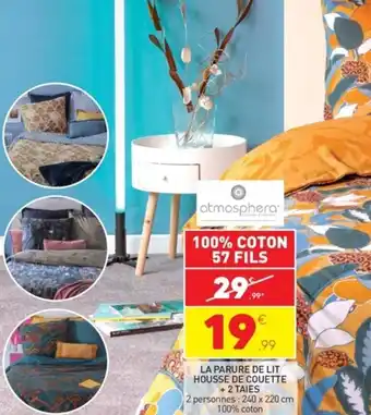 Stokomani La Parure De Lit Housse De Couette + 2 Taies offre