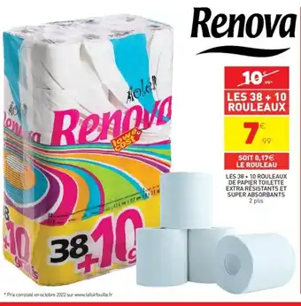 Stokomani Les 38 10 Rouleaux De Papier Toilette Extra Resistants Et Super Absorbants offre