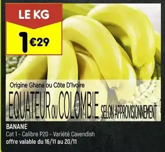Leader Price Banane offre