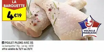 Poulet pilons avec os