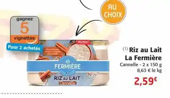 Colruyt Riz au lait la fermière offre