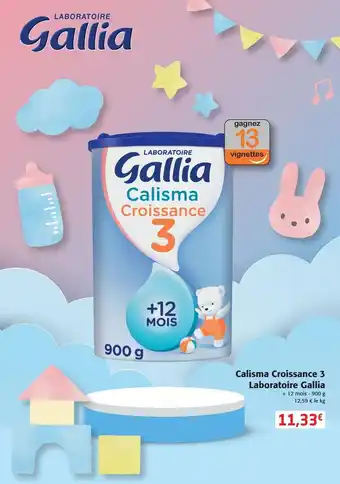 Calisma croissance 3 laboratoire gallia