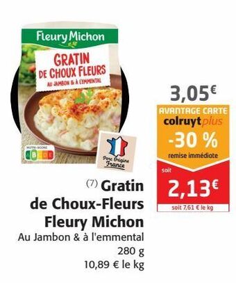 Colruyt Gratin de choux-fleurs fleury michon offre