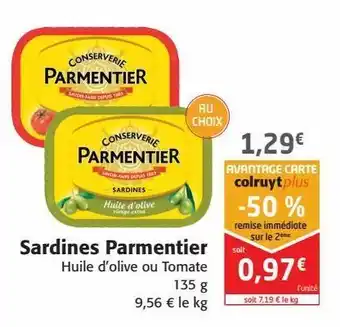 Colruyt Sardines parmentier offre