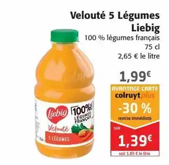 Colruyt Velouté 5 légumes liebig offre