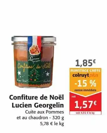 Confiture de noel lucien georgelin