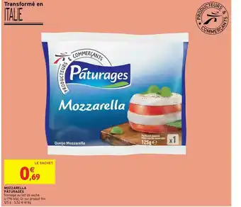 Intermarché Contact Mozzarella Pâturages offre