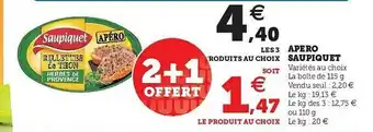 U Express Apéro Saupiquet offre