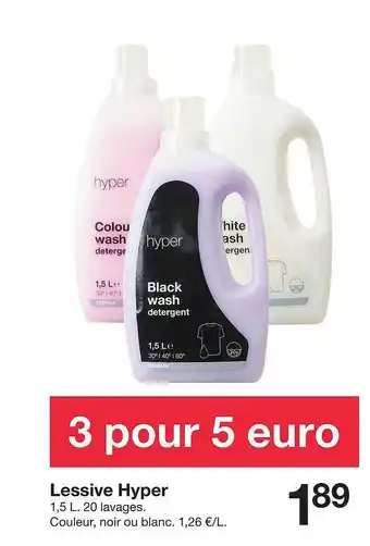 Zeeman Lessive Hyper offre