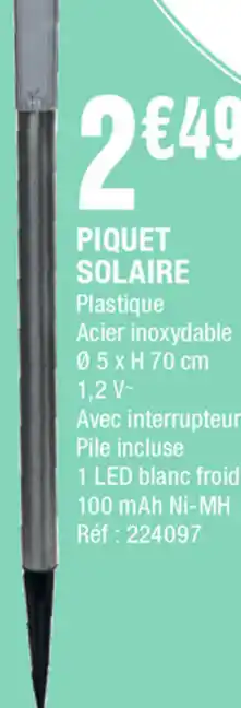 La Foir'Fouille Piquet Solaire offre