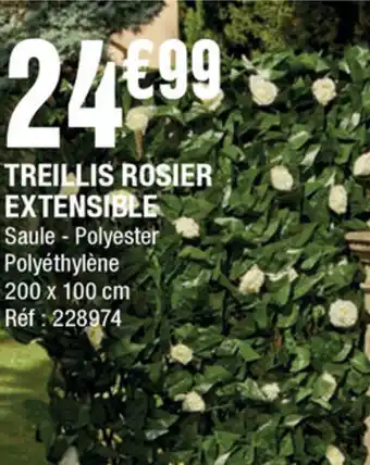 La Foir'Fouille Treillis Rosier Extensible offre