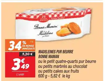 Netto Madeleines Pur Beurre Bonne Maman offre