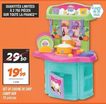 Netto Set De Cuisine De Chef Candy Ken offre