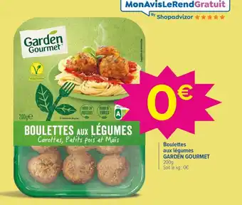 Carrefour Boulettes Aux Legumes Garden Gourmet offre