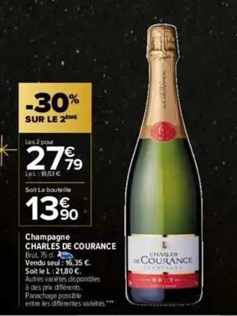 Carrefour Champagne Charles De Courance offre
