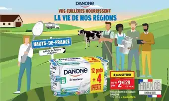 Cora x Carrefour Yaourt le ferme danone offre