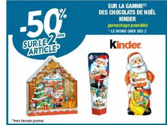 Cora x Carrefour Chocolats de noël kinder offre