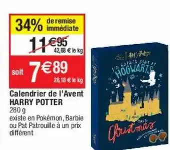 Cora x Carrefour Calendrier de l'avent harry potter offre