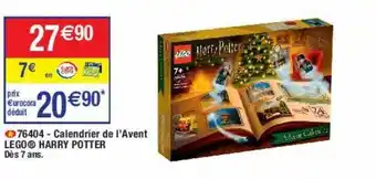 Cora x Carrefour 76404 - calendrier de l'avent lego harry potter offre