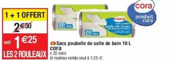 Cora x Carrefour Sacs poubelle de salle de bain offre