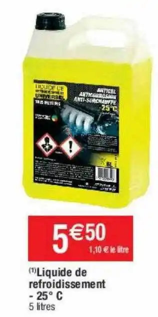 Cora x Carrefour Liquide de refroidissement offre