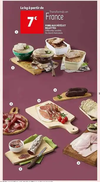 Auchan Foire aux pâtés et rillettes offre
