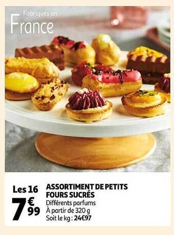 Auchan Assortiment de petits fours sucrés offre