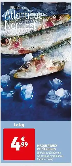 Auchan Maquereaux ou sardines offre