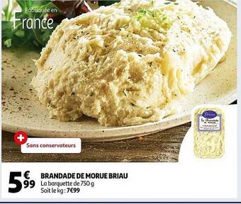 Auchan Brandade de morue briau offre