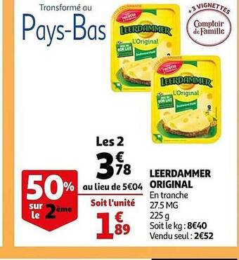 Auchan Leerdammer original offre