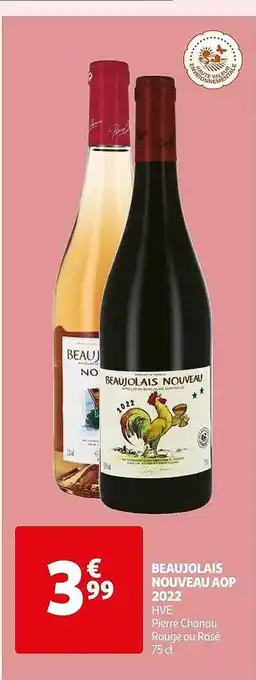 Auchan Beaujolais nouveau aop 2022 offre