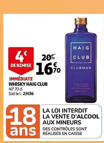 Auchan Whisky hag club offre
