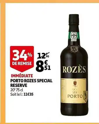 Porto rozes special reserve