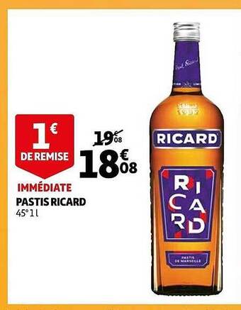 Auchan Pastis ricard offre