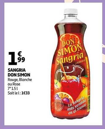 Auchan Sangria don simon offre