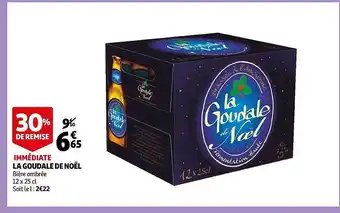 Auchan La goudale de noël bière ambrée offre