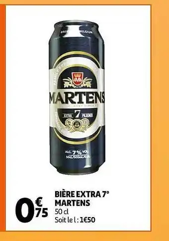 Auchan Bière extra 7° martens offre
