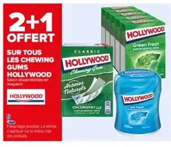 Carrefour Sur tous Les Chewing Gums Hollywood offre