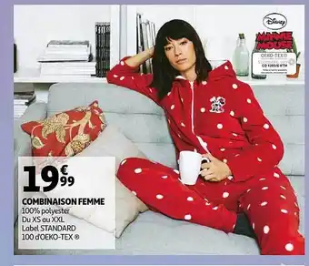 Combinaison femme minnie mouse
